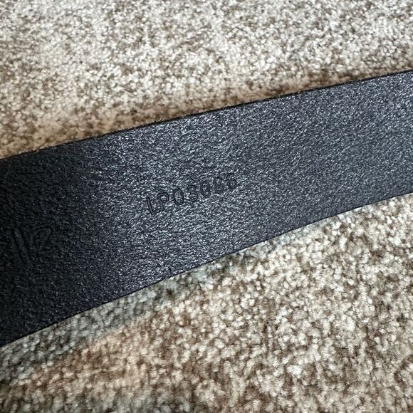 Linea Pelle Black Leather Studded Belt M